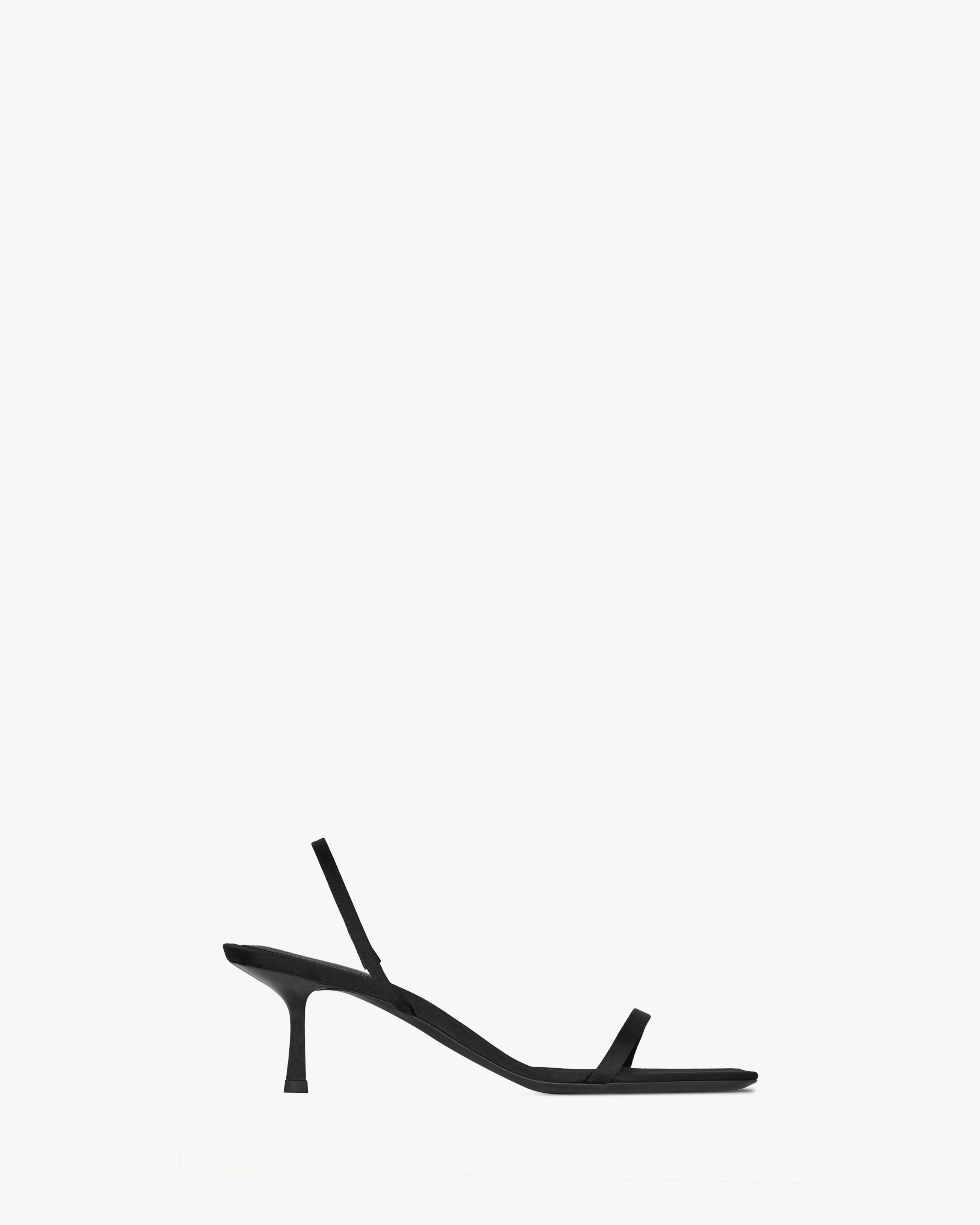 JASPE sandals in satin crepe
