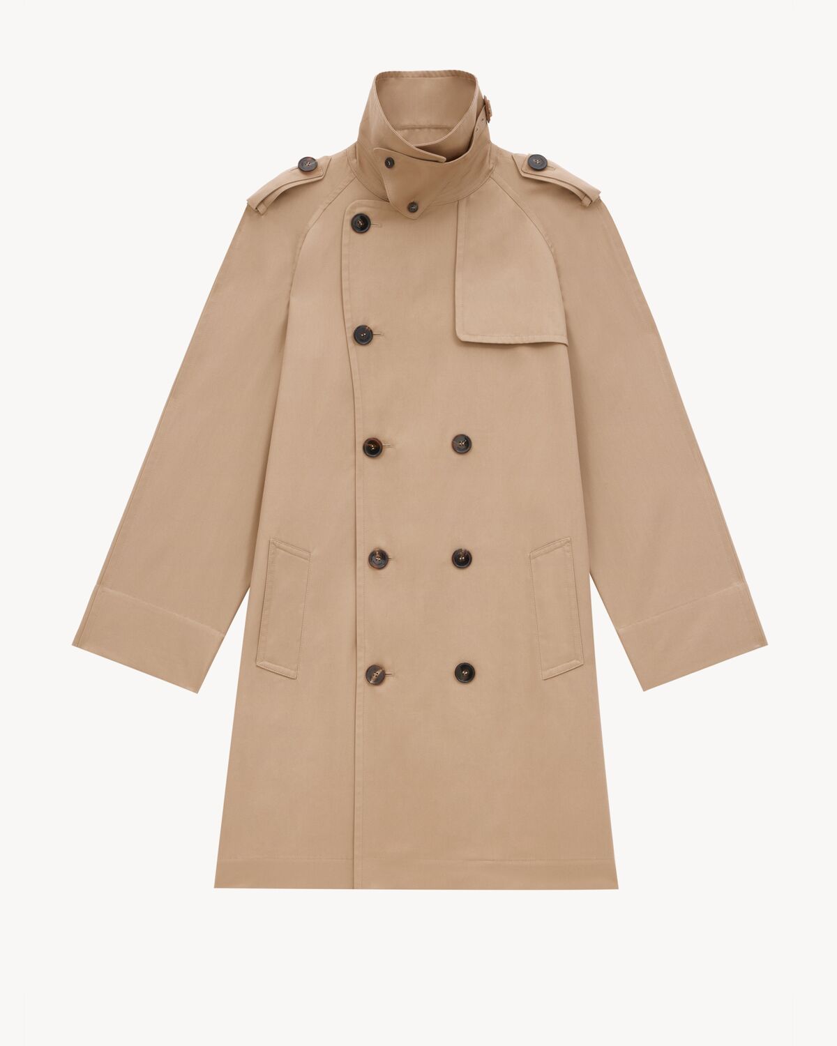 trench coat in gabardine