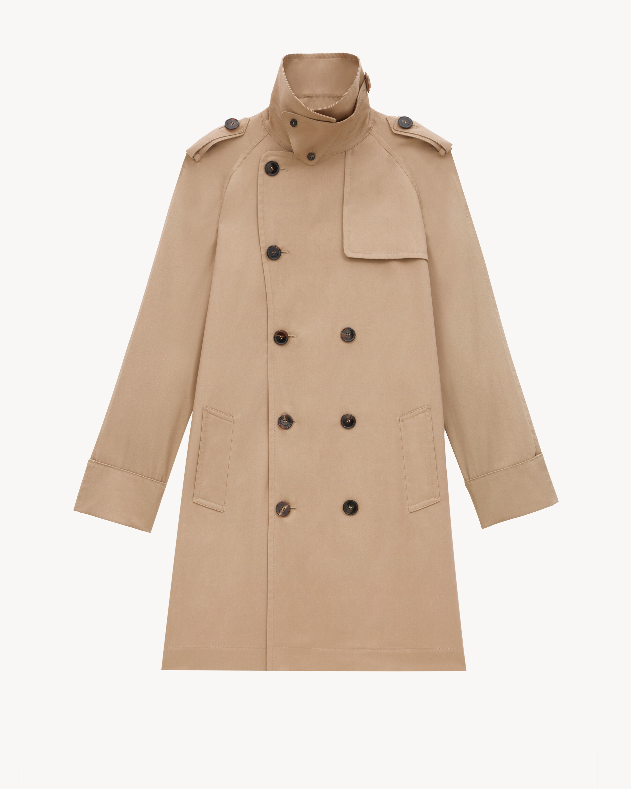 trench coat in gabardine