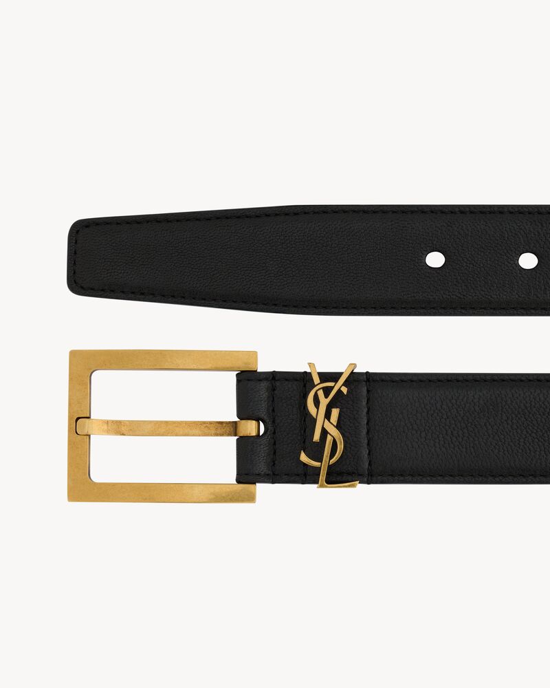 CASSANDRE CEINTURE EN CUIR D'AGNEAU grainé