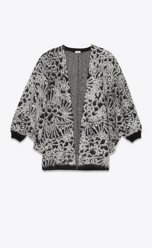 brushed floral wool and mohair jacquard 