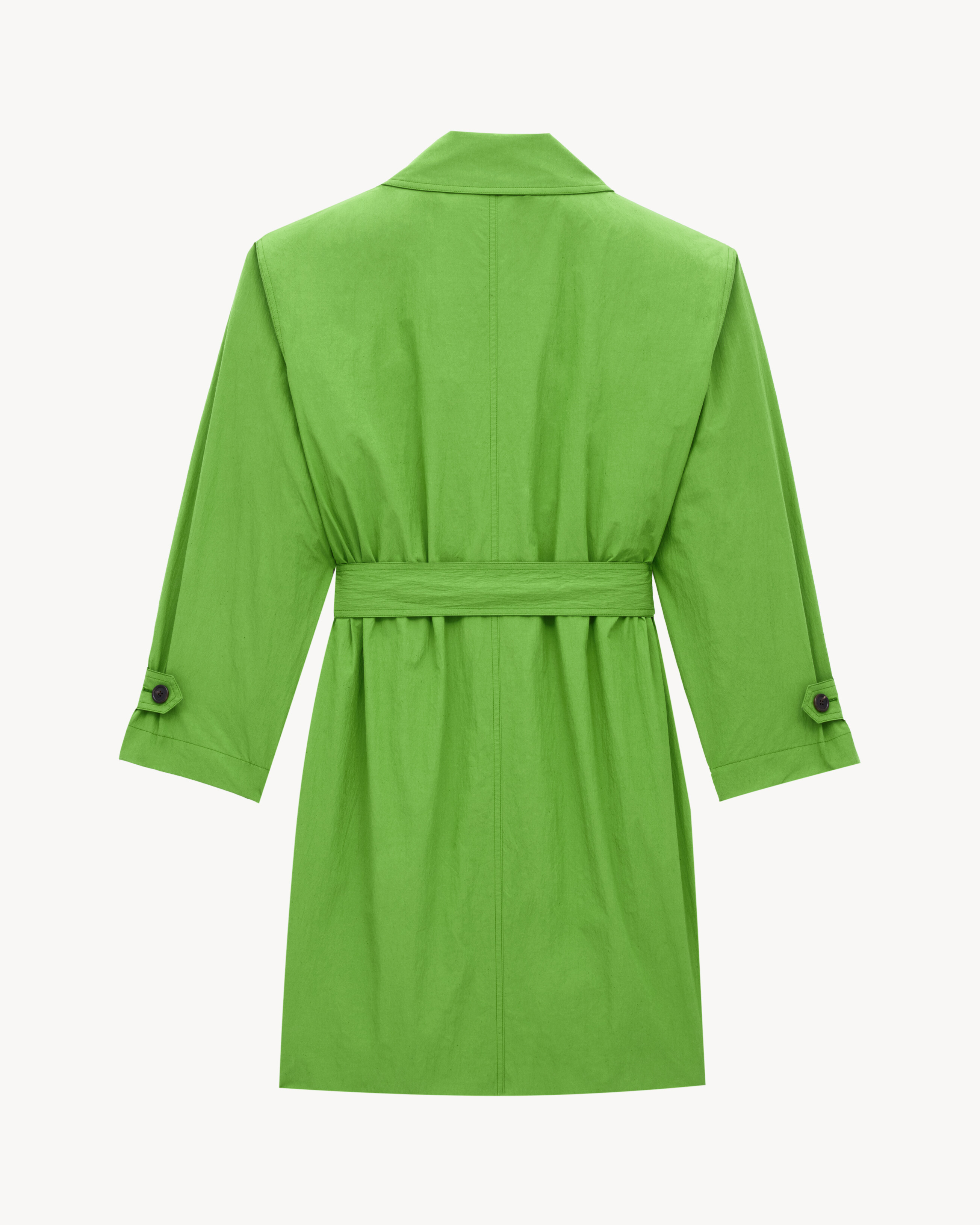 car coat in taffeta