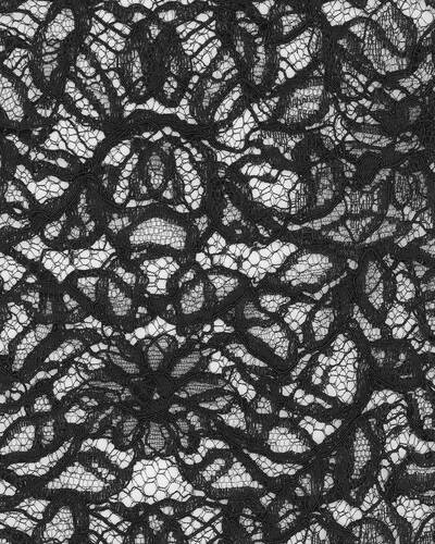 straight-leg pants in floral lace