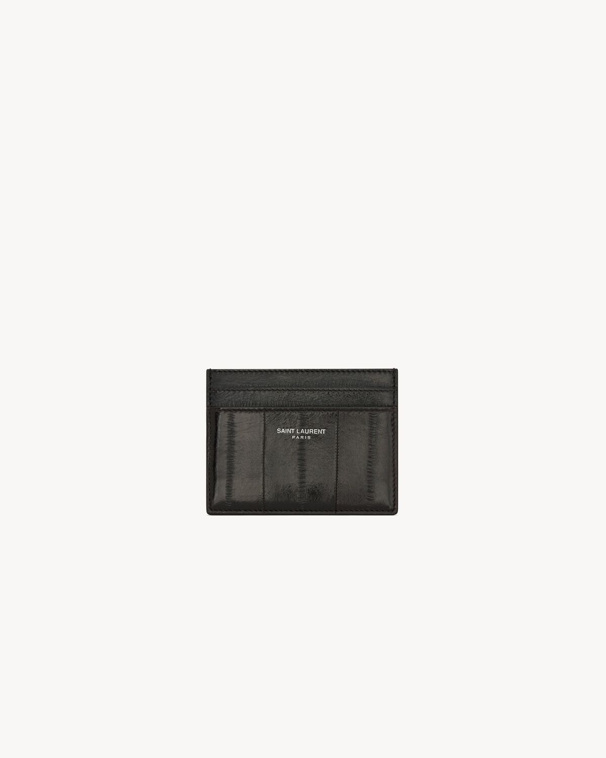 saint laurent paris card case in eel