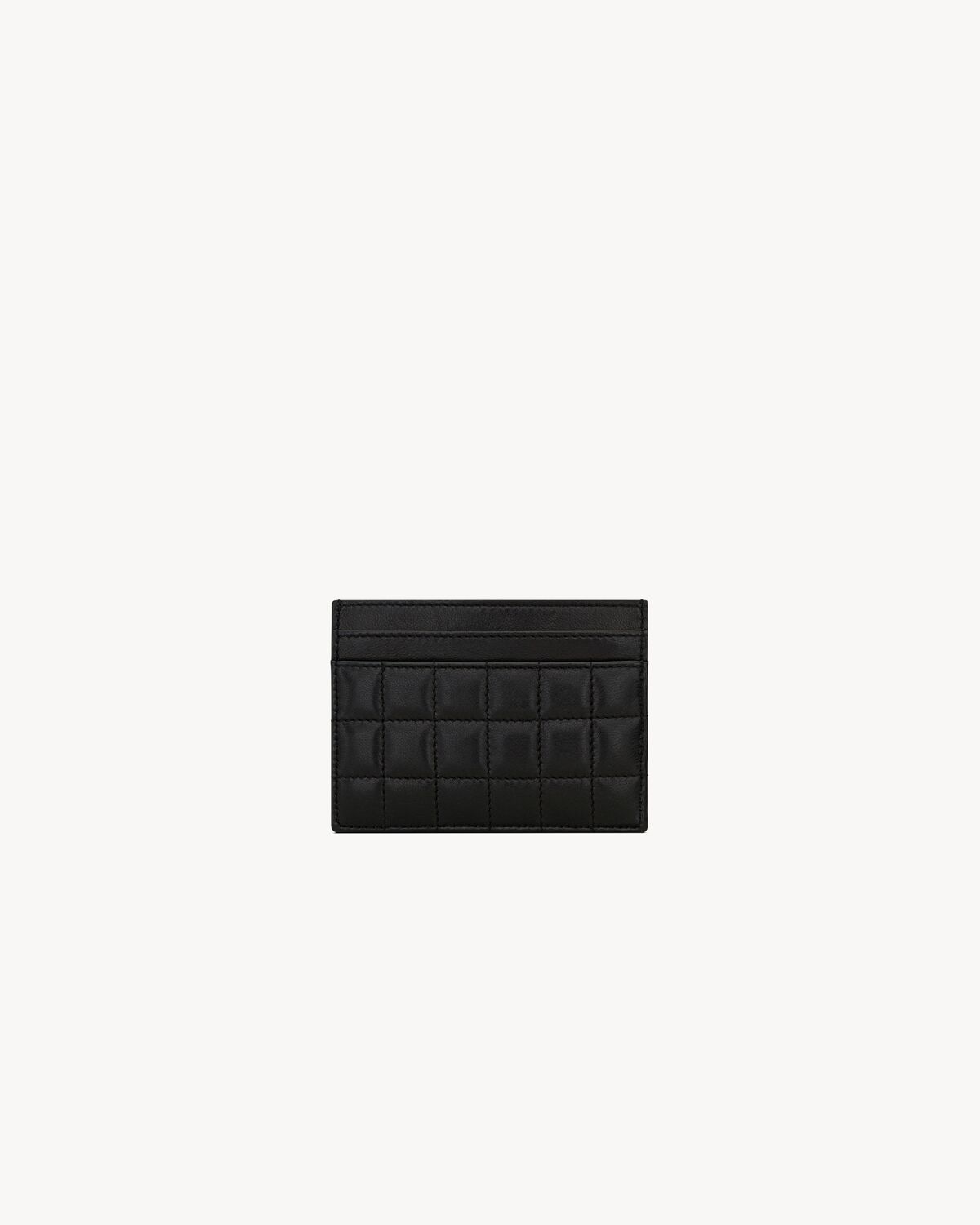 Cassandre matelassé carré card case in lambskin