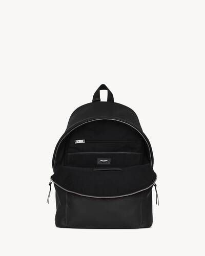 city backpack in matte leather