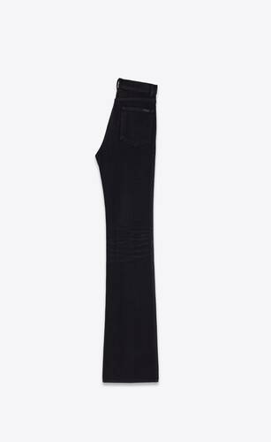 jeans im 70er-jahre-stil aus schwarzem denim  
