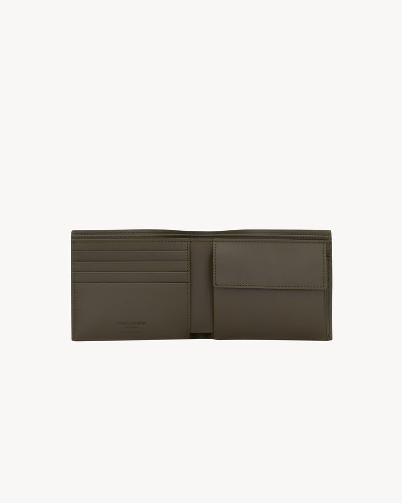 SAINT LAURENT PARIS East/West wallet with coin purse in smooth leather