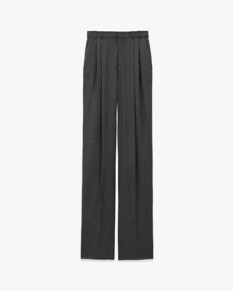 wide-leg pants in cashmere
