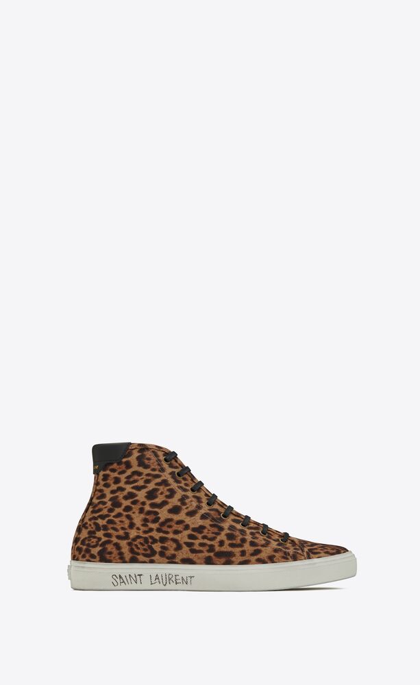 leopard print canvas sneakers