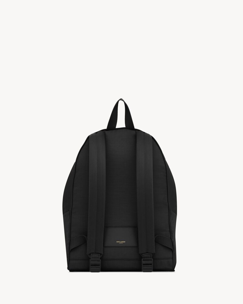 CITY sac à dos en cuir et nylon ripstop