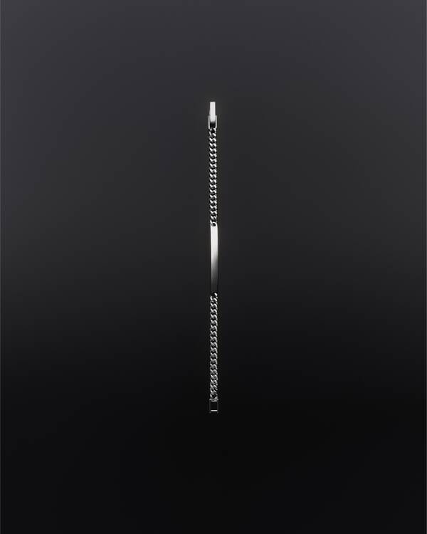 Bracelet ID en or GRIS 18 carats