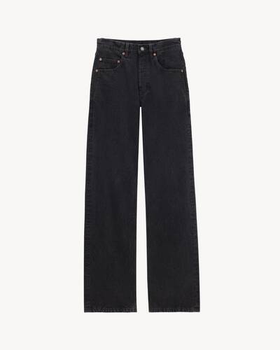 スタイリッシュに決まる【SAINT LAURENT】バギージーンズ 24SS 90'sバギージーンズ（ブラックロックデニム） | Saint Laurent