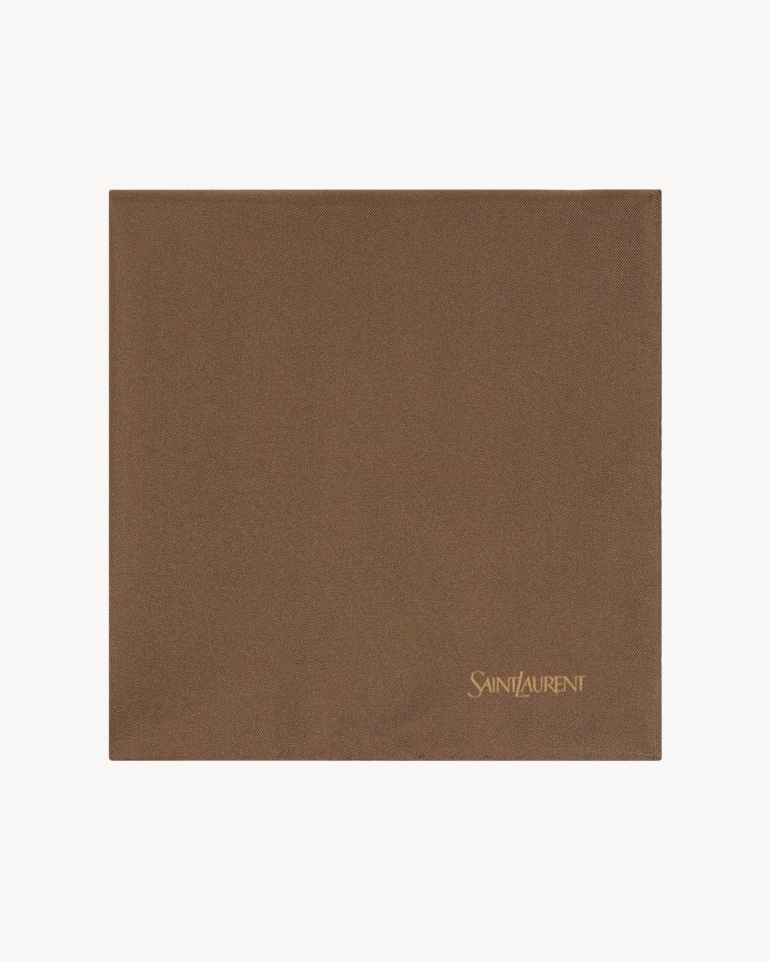 SAINT LAURENT pocket square in silk twill