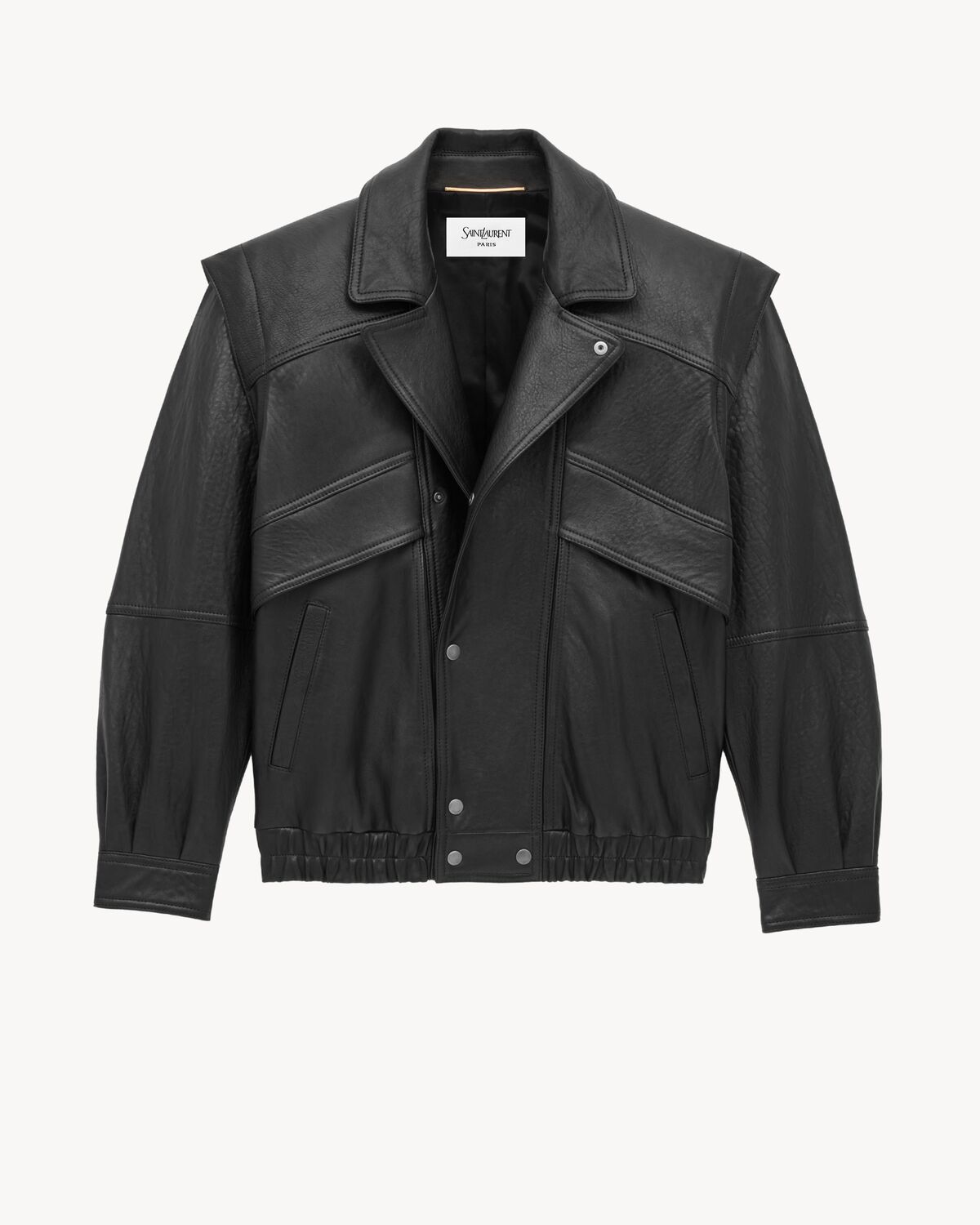 bomber en cuir d’agneau bubble