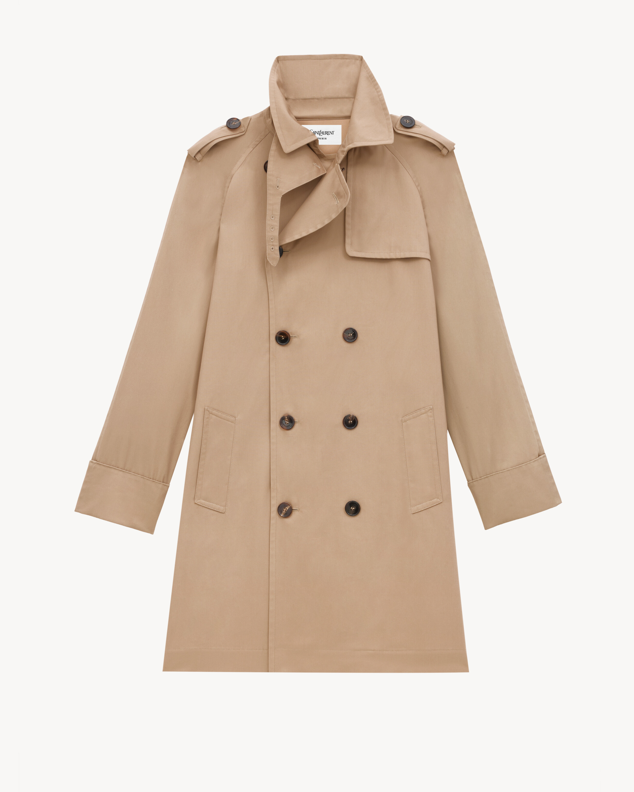 trench coat in gabardine