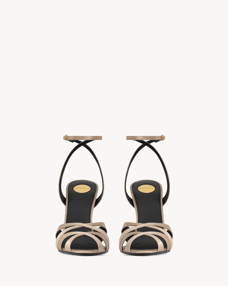 CHANDELLE sandals in satin crepe