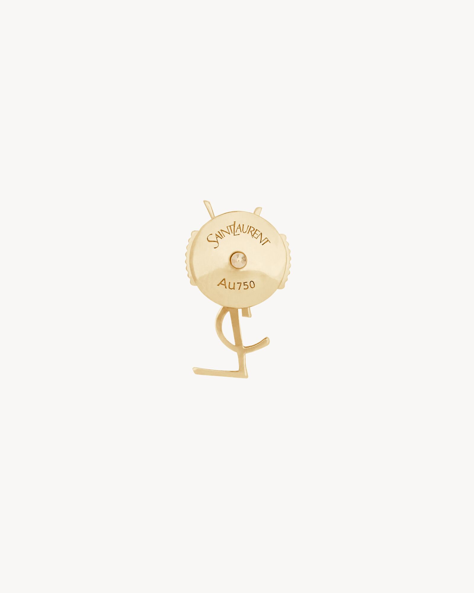 CASSANDRE stud earring in 18K yellow gold Saint Laurent