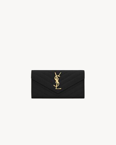 Saint Laurent Uptown Pouch in Grain De Poudre Embossed Leather — LSC INC