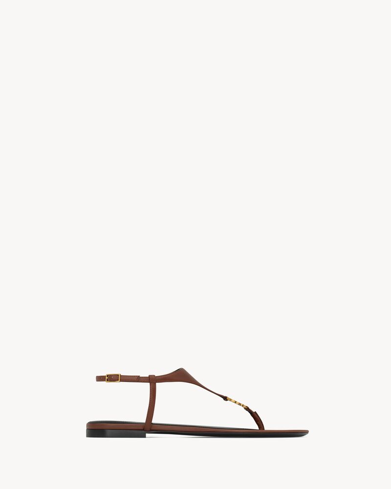 CASSANDRA sandals in smooth leather