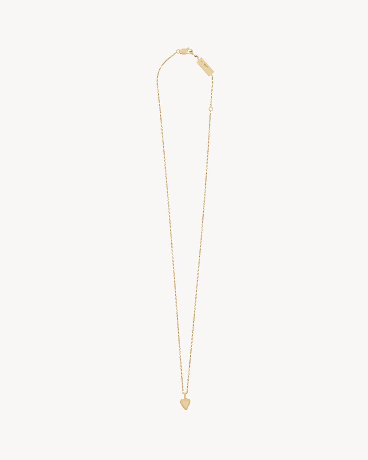 heart pendant necklace in 18K yellow gold