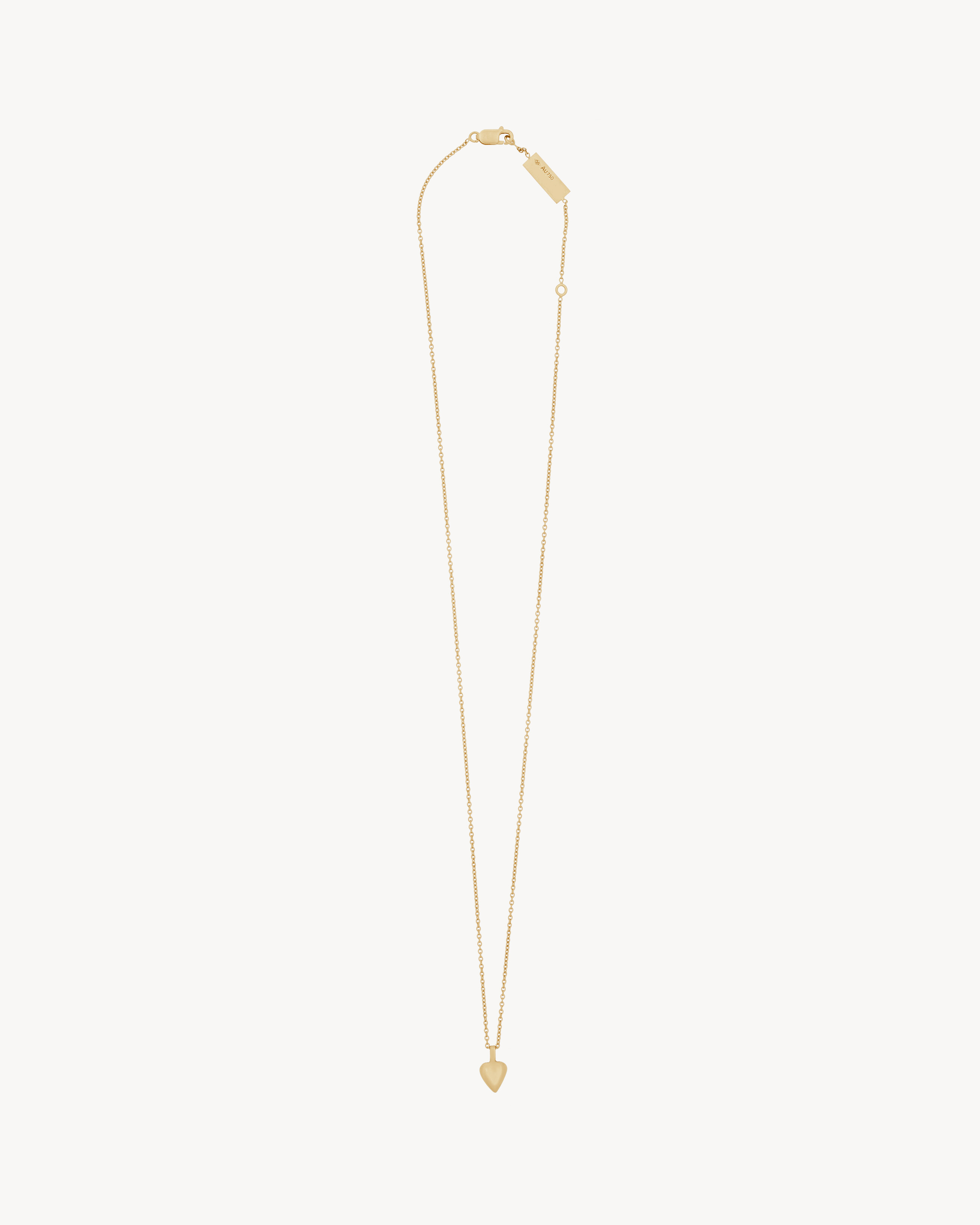 Halskette mit Herz-Anhänger aus 18 K Gelbgold
