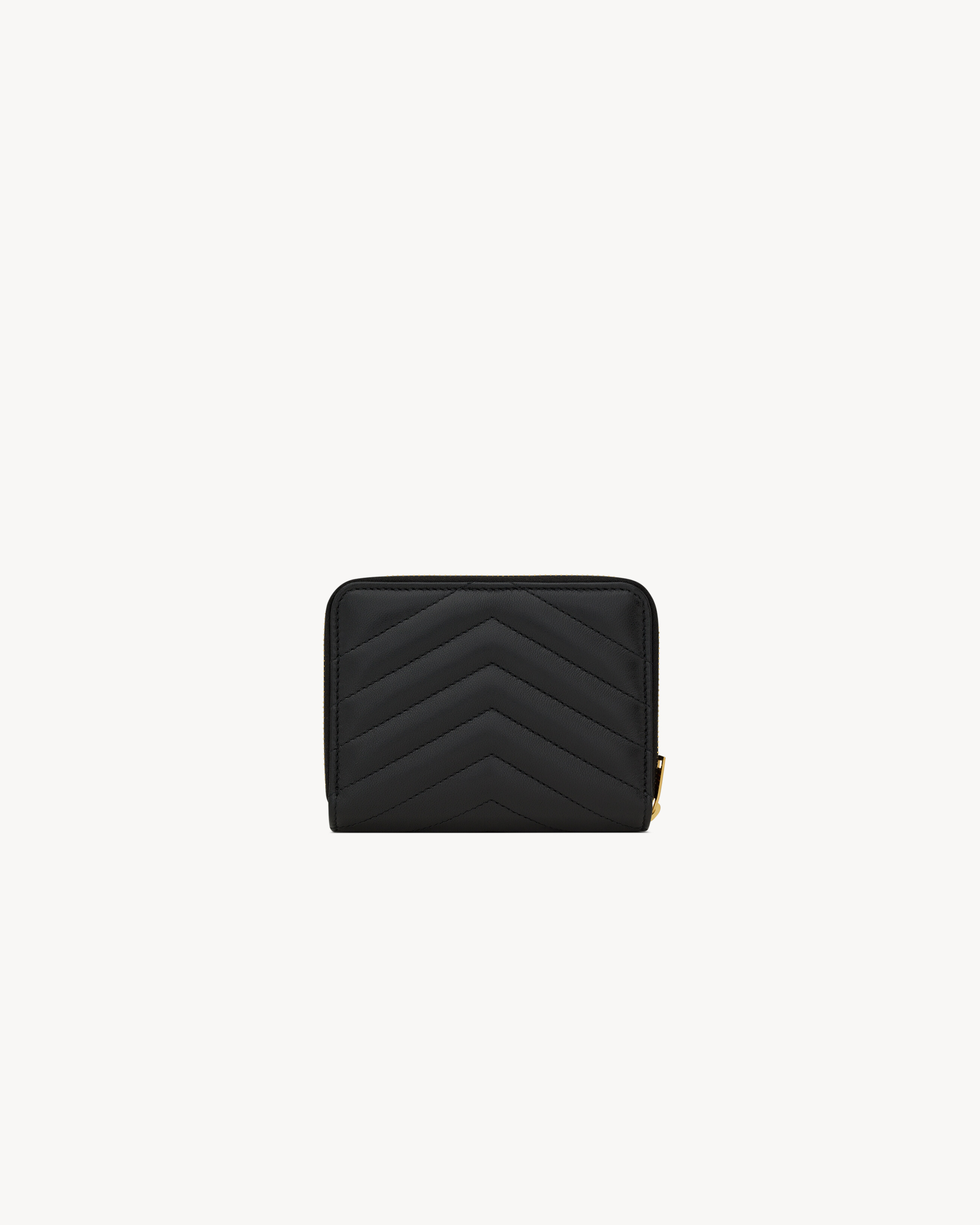CASSANDRE MATELASSÉ compact zip-around wallet in lambskin