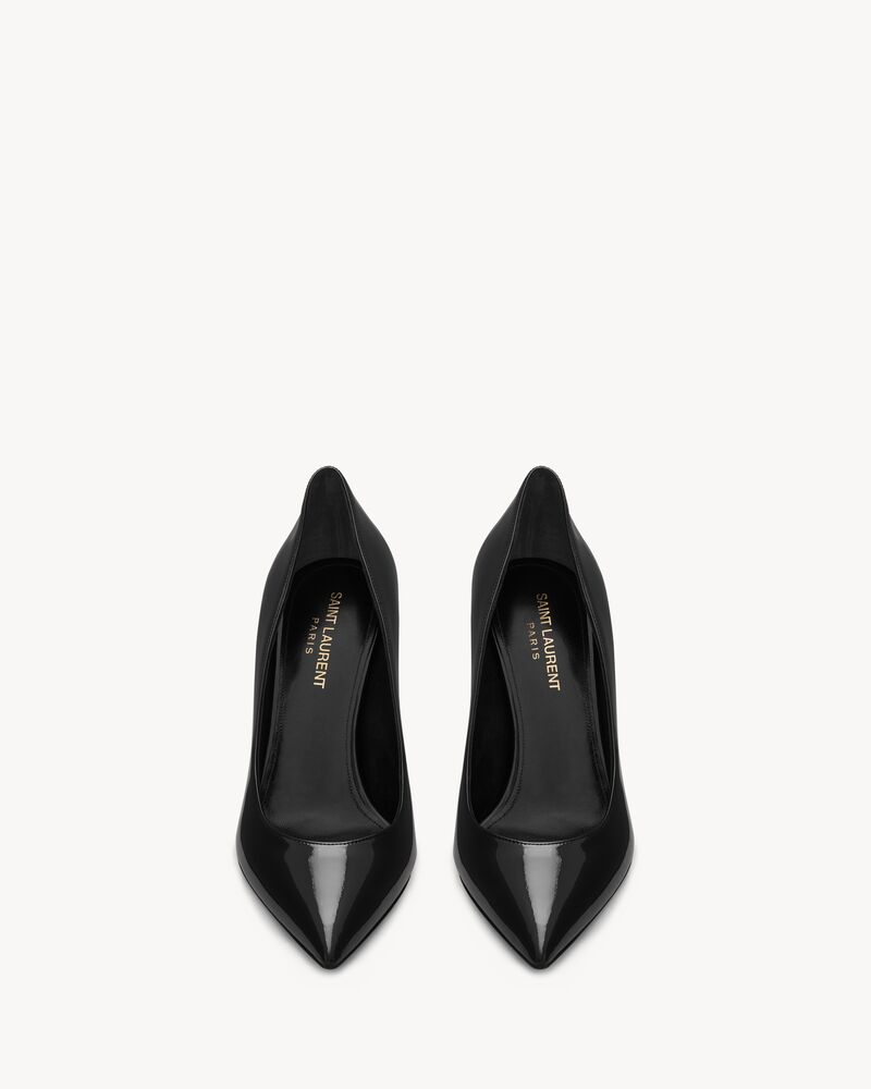 Saint laurent black patent opyum heels Clearance