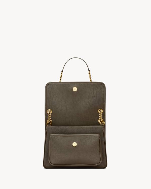 YSL 25S NIKI BAG 22 IN BLACK GLOSSY CALFSKIN GOLD HARDWRE