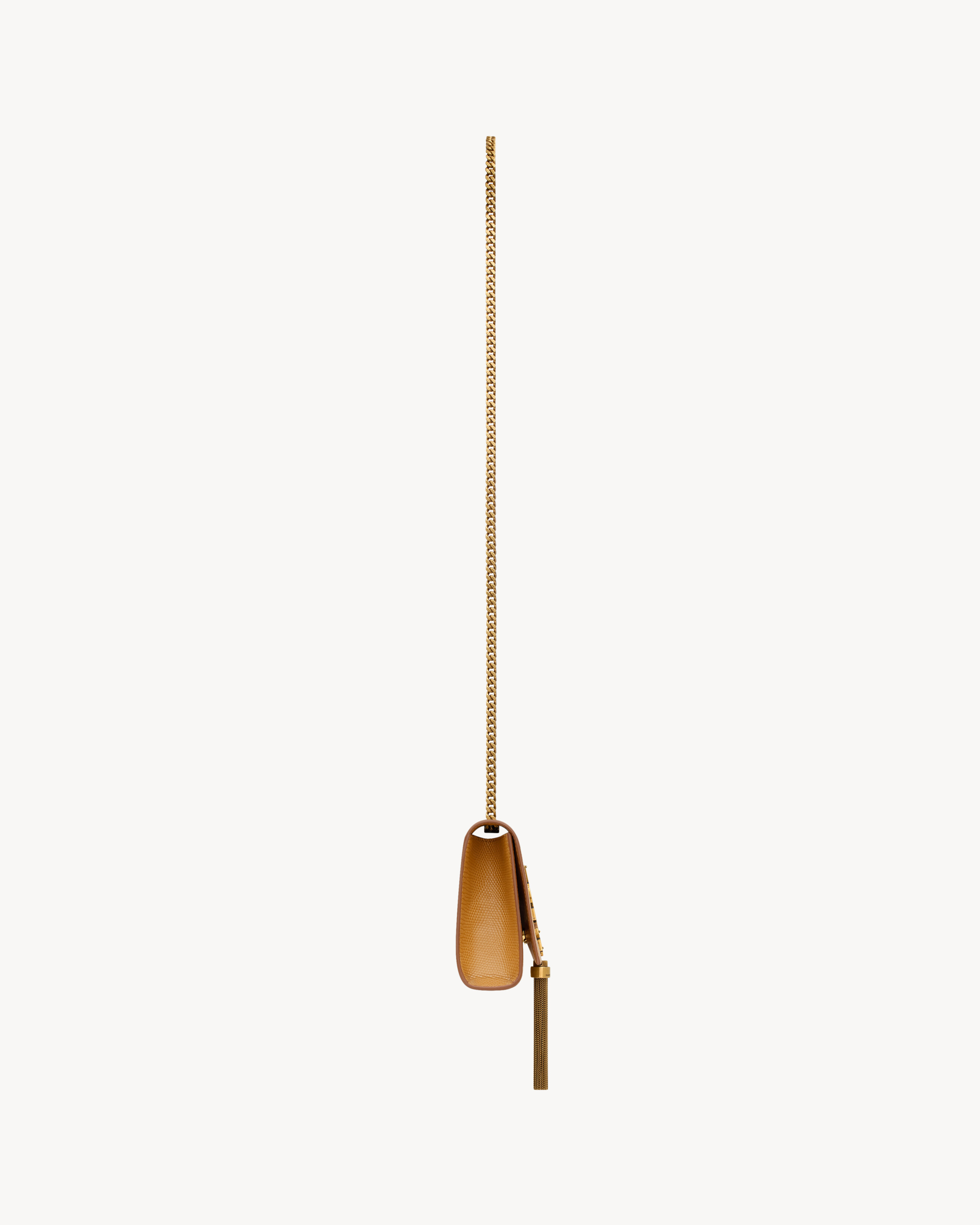 KATE SMALL tassel in shiny lizard