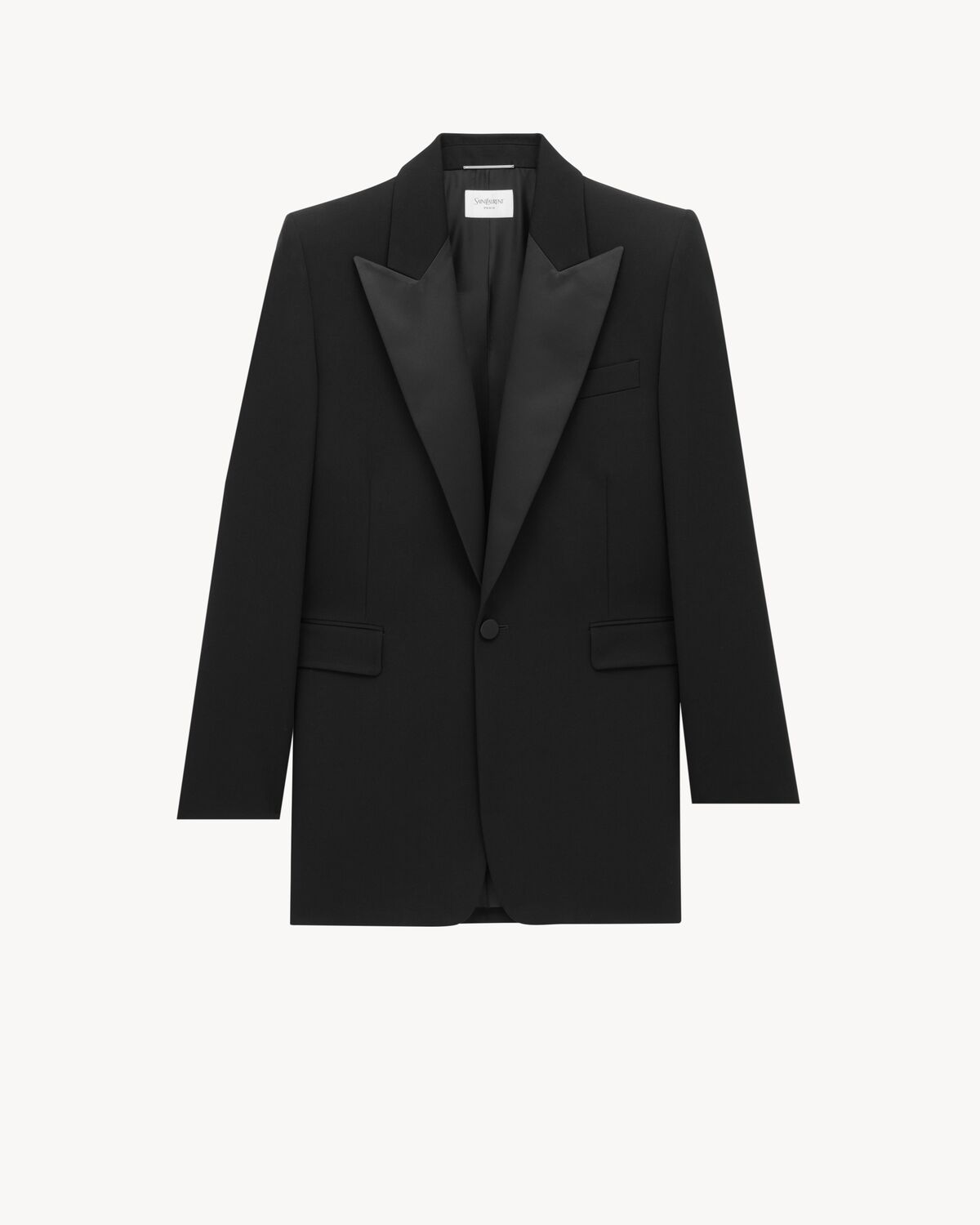 tuxedo jacket in grain de poudre