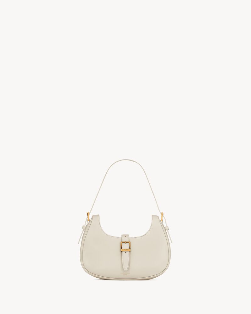 Le Fermoir hobo bag in shiny leather Saint Laurent