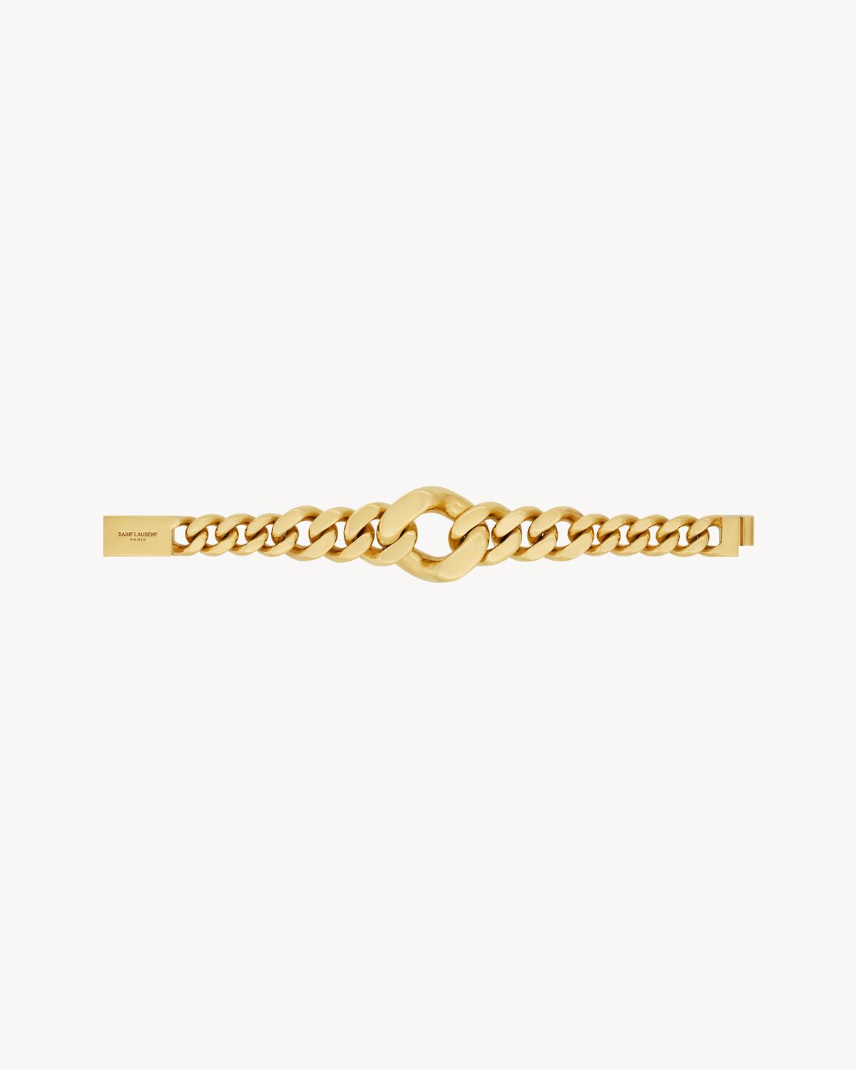 graduated chain bracelet in metal
