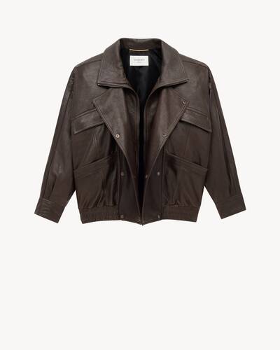 【美品】イヴサンローラン☆マキシ丈　ボルドー　ロゴライン　Lサイズ　コート 三越伊勢丹 | SAINT LAURENT/サンローラン_men通販 | ジャケット
