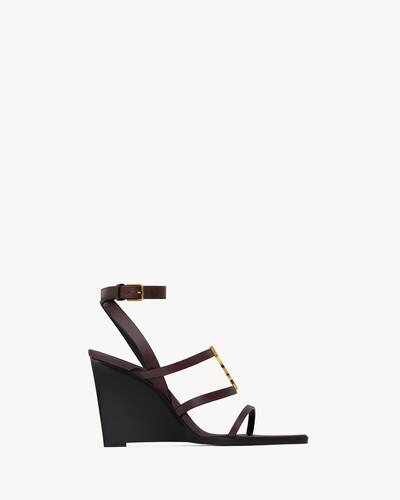 【YSL】イヴサンローラン　ブラック クロスストラップ ミュール YSL】イヴサンローラン ブラック クロスストラップ ミュール YSL