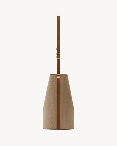 le monogramme bucket bag in velvet and suede