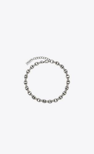 striated cable chain bracelet in metal