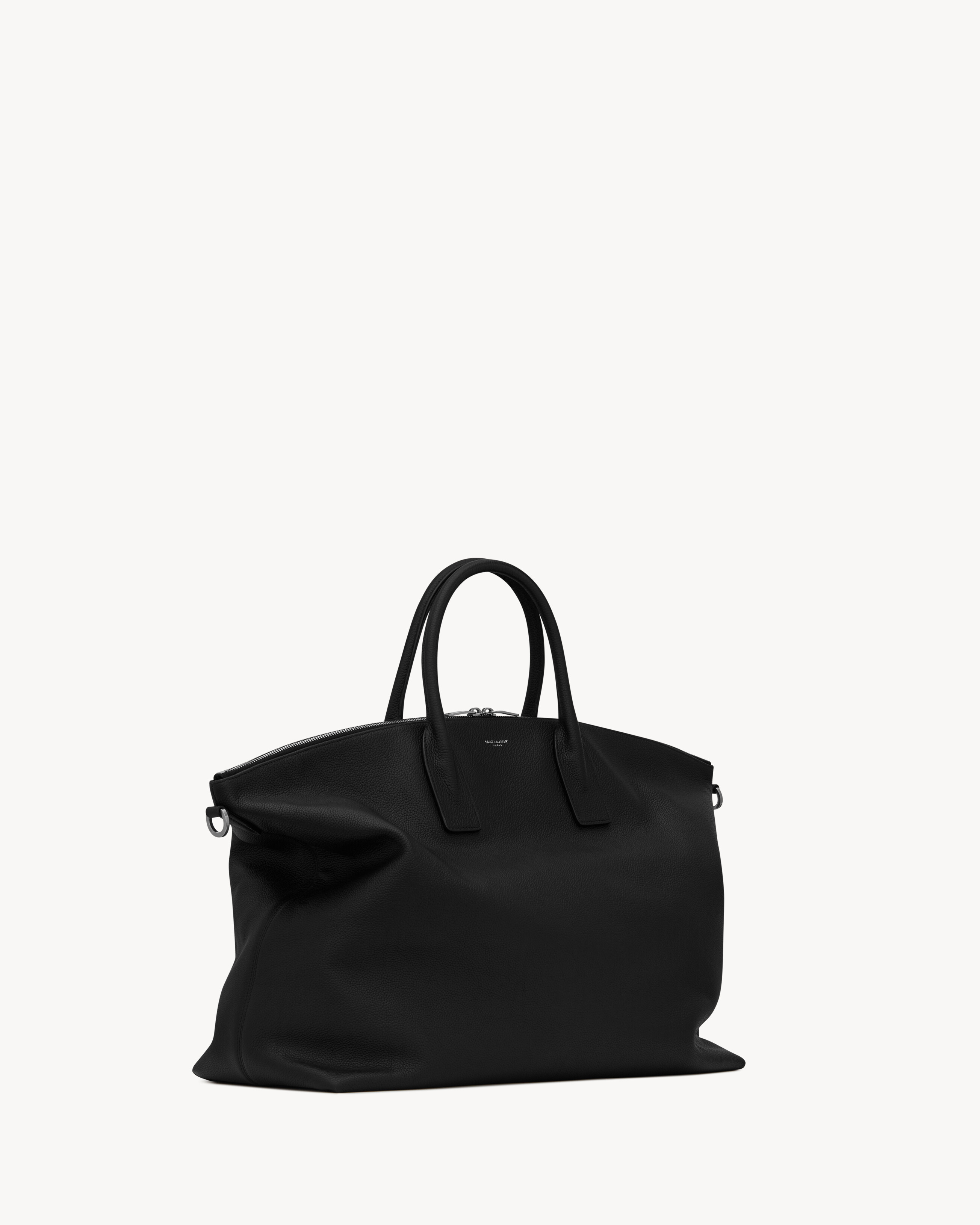 GIANT BOWLING bag in soft grained leather