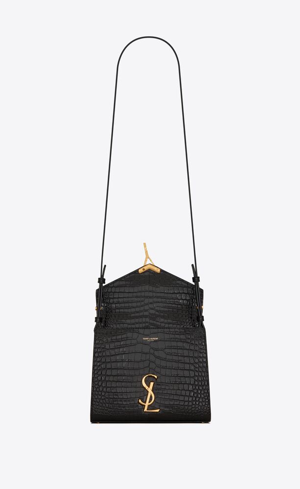 Mini Top Handle Sling-bag in Orange Glazed Crocodile Skin – Lotus Gallery