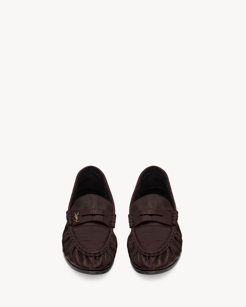 LE LOAFER supple mocassins en cuir d’anguille