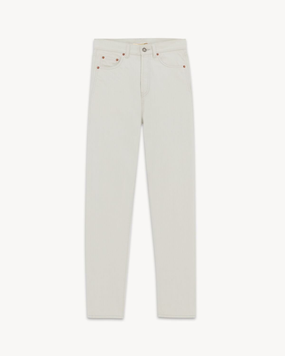 Slim-Fit Jeans in Chalk White denim