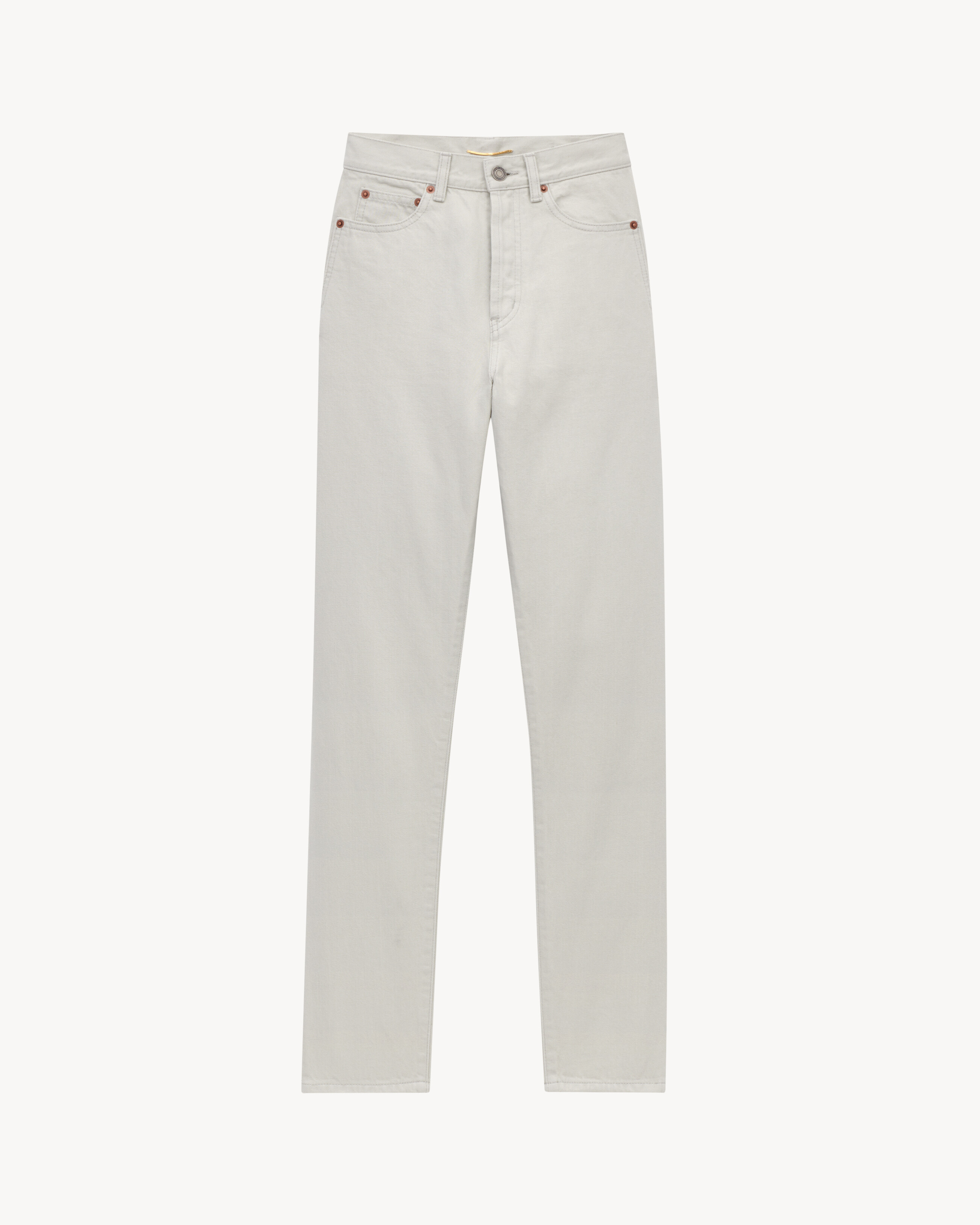 Slim-Fit Jeans in Chalk White denim