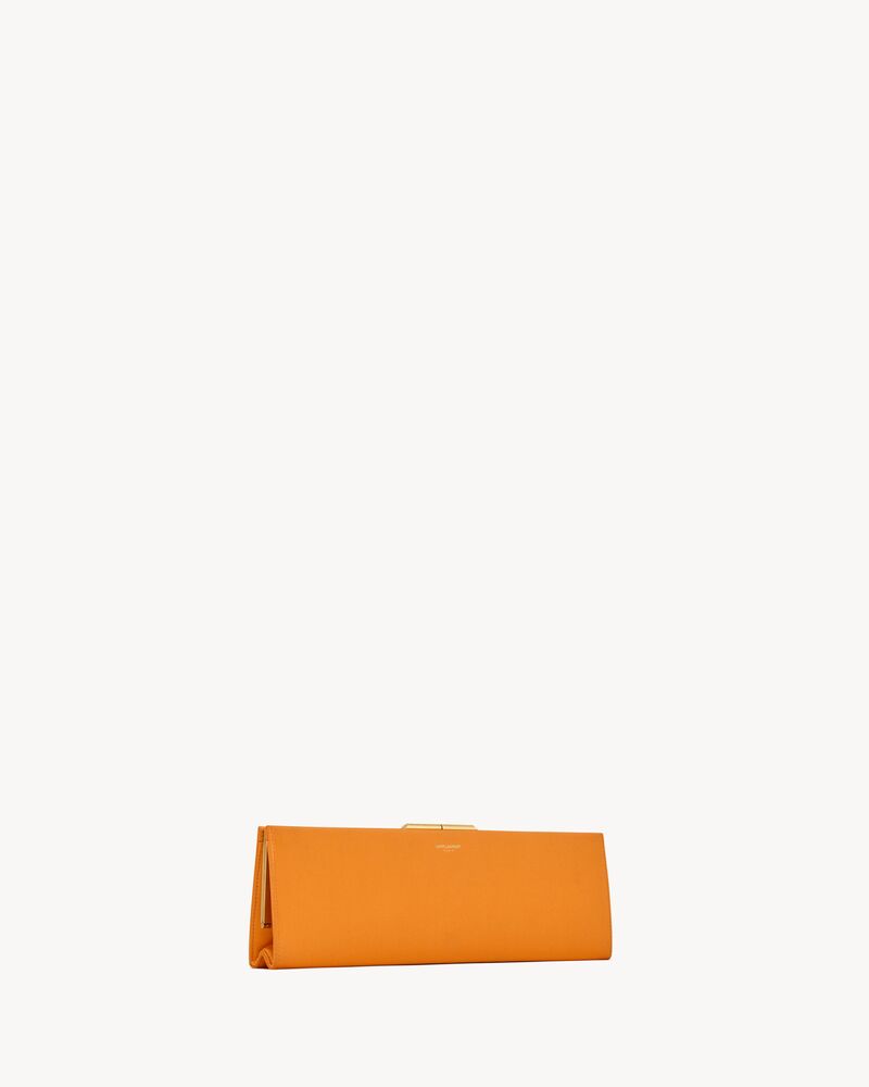 MIDNIGHT large clutch in satin