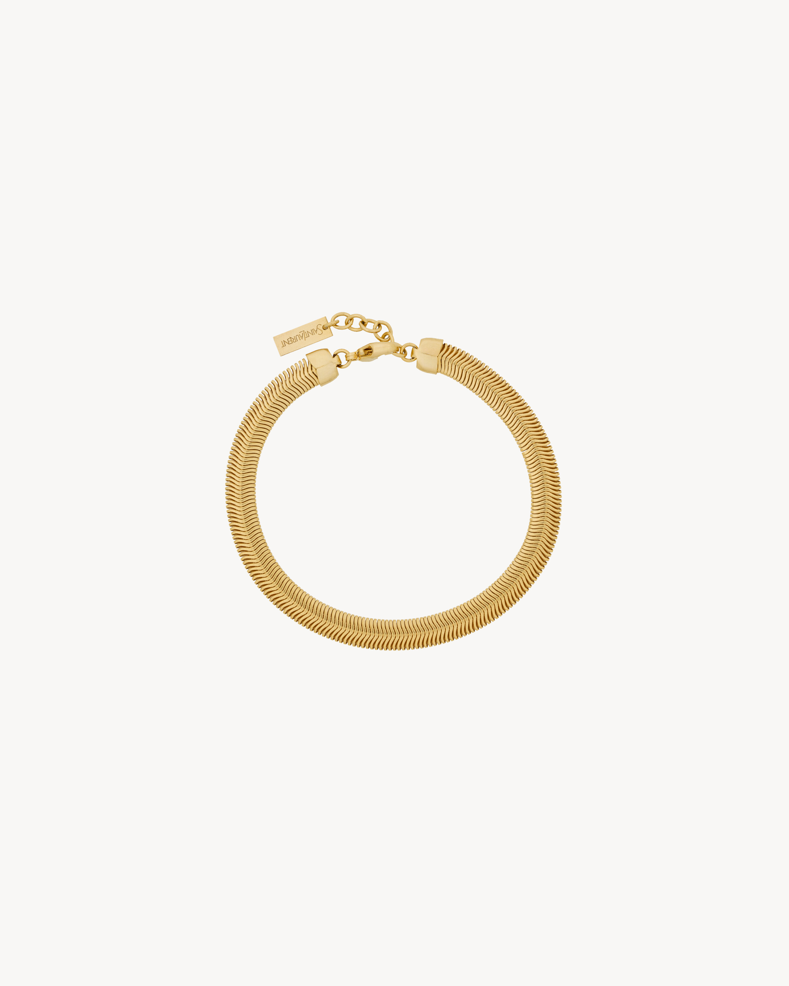 pulseira de corrente de cobra em metal