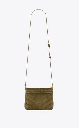 Buy SAINT LAURENT Brown Le Monogramme Crossbody Pouch in Canvas & Smooth  Leather for MEN in UAE