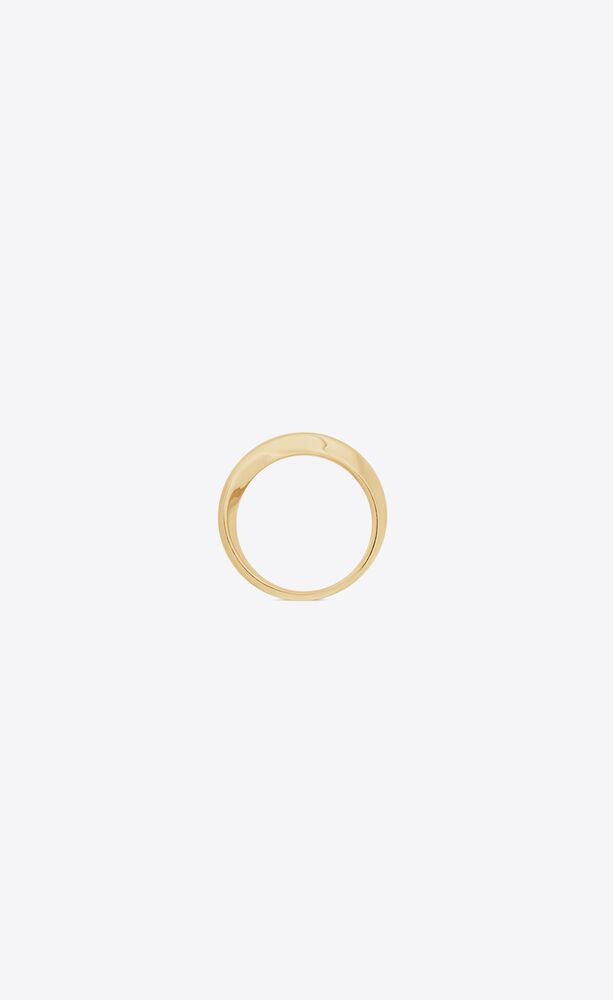 twist rings in 18k grey gold and 18k yellow gold