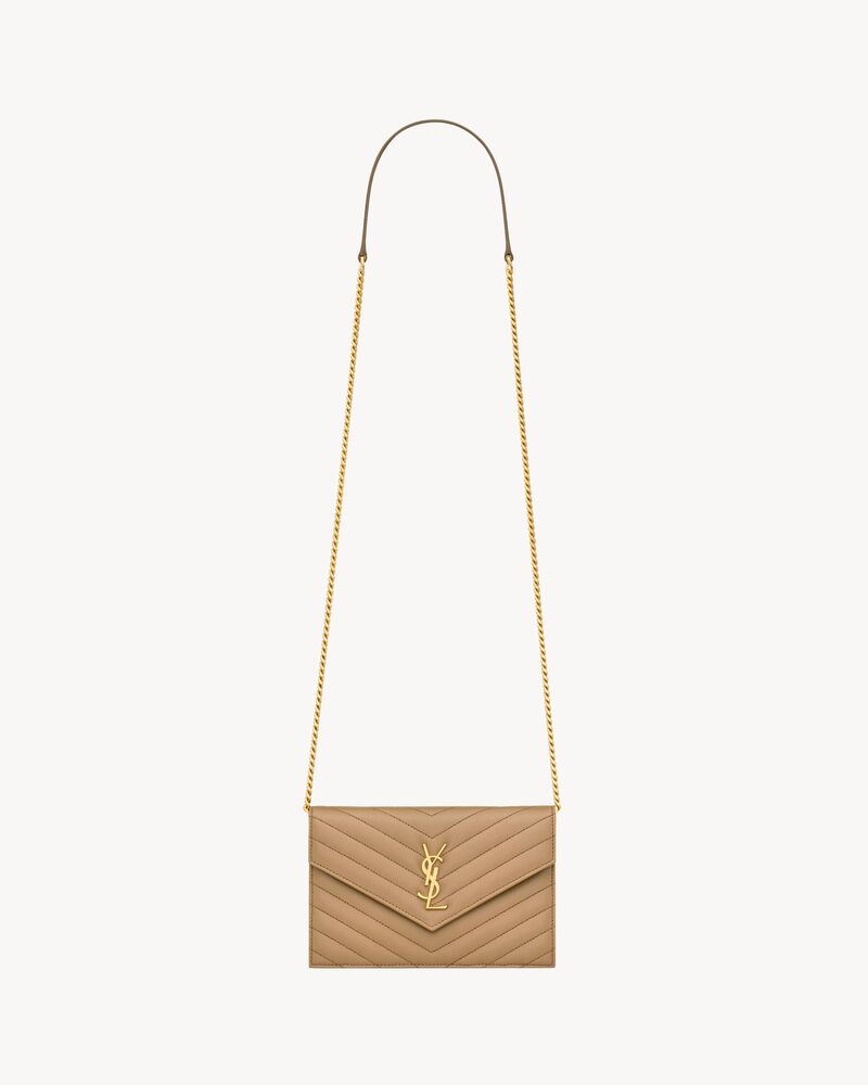 CASSANDRE ENVELOPE CHAIN WALLET IN LAMBSKIN