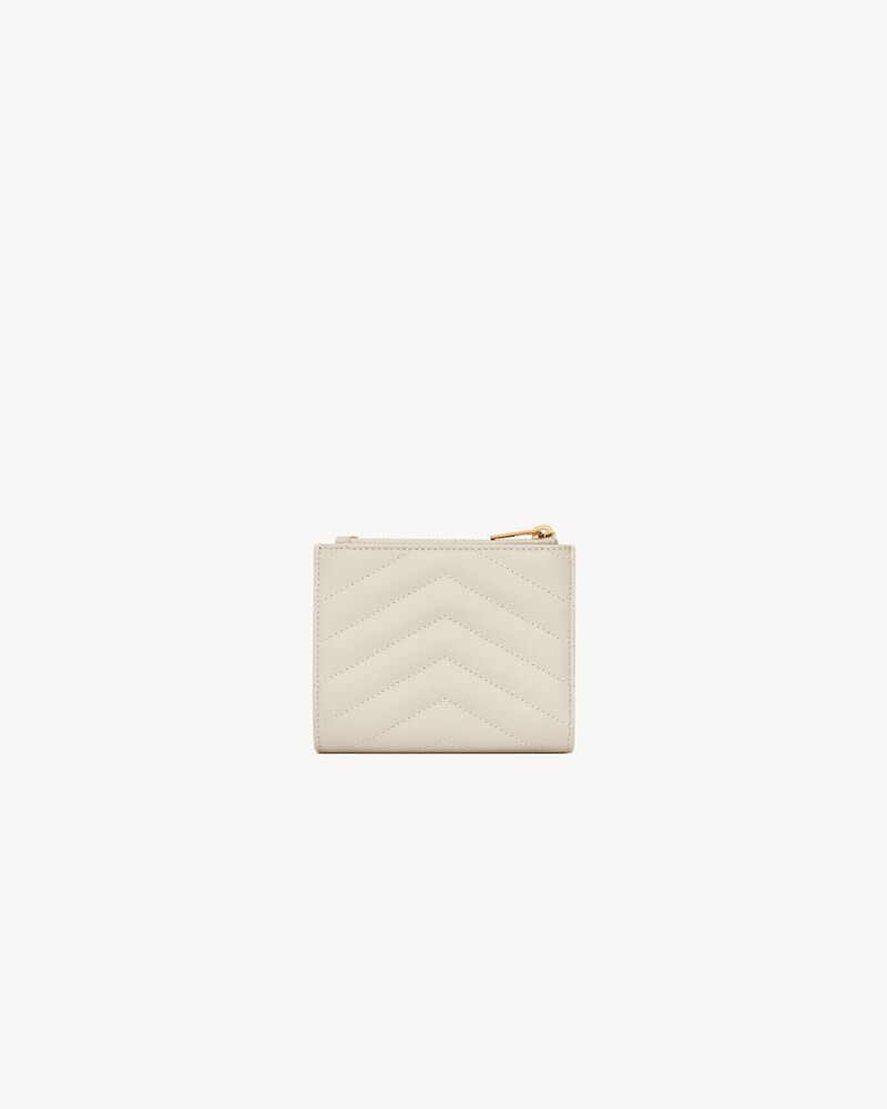 CASSANDRE MATELASSÉ bi-fold wallet in grain de poudre leather