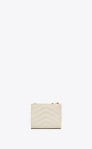 cassandre matelassé bi-fold wallet in grain de poudre embossed leather