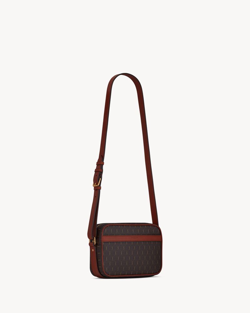 Le Monogramme Canvas Crossbody Bag in Brown - Saint Laurent